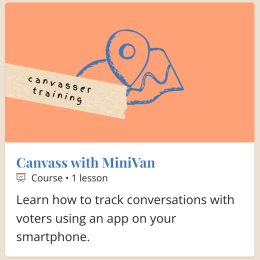 Canvass with MiniVAN